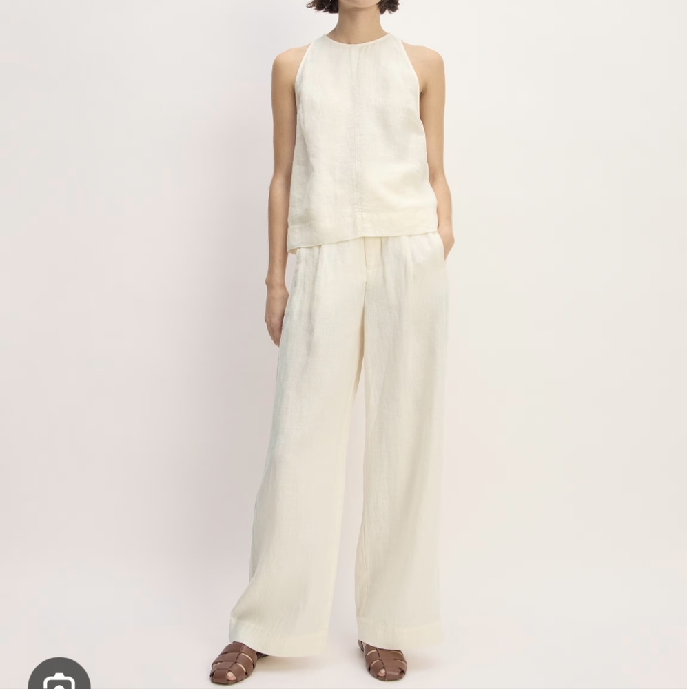 Way High Linen Drape Pants